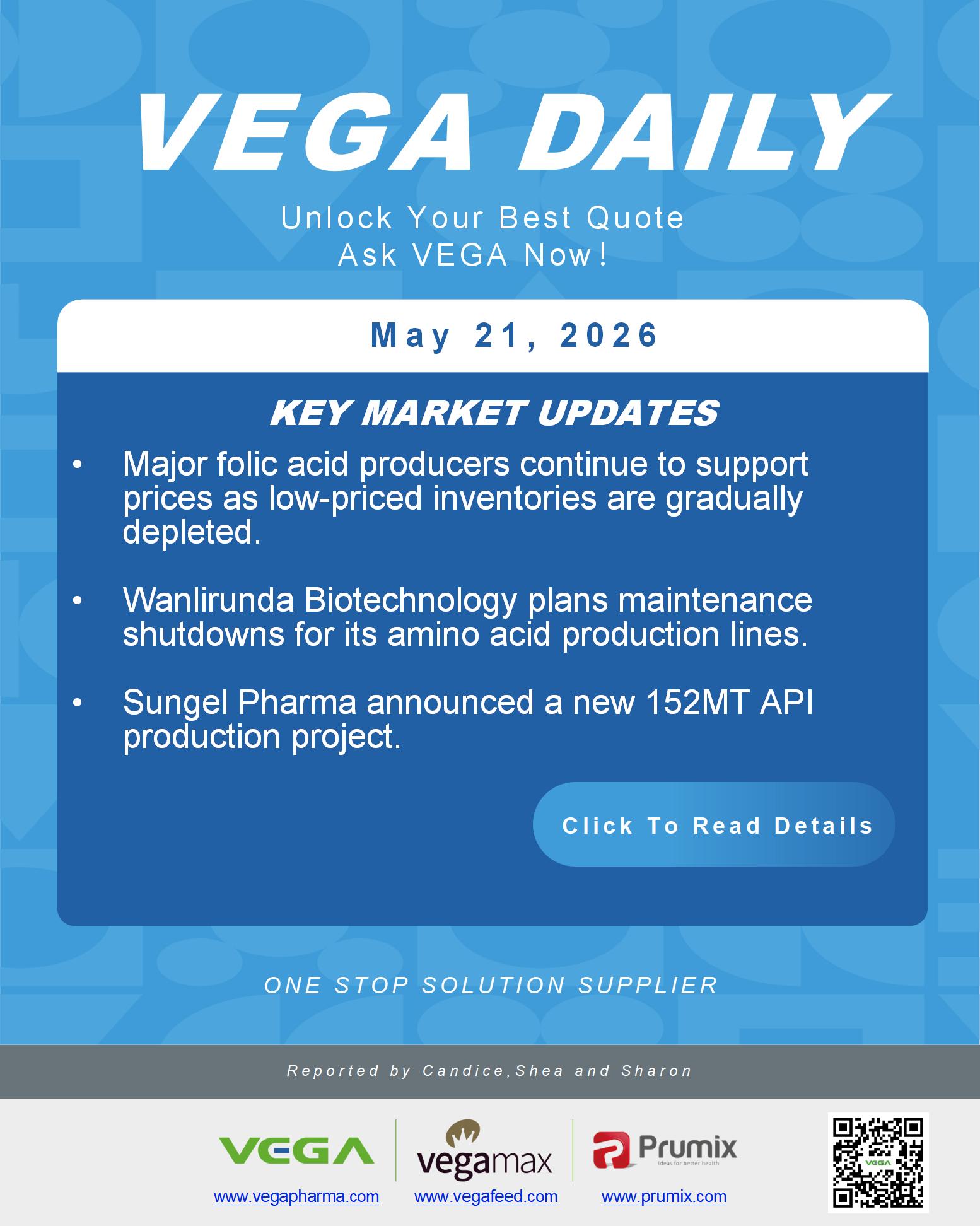 VEGA Daily 20260521 Folic Acid Amino Acid API Update.jpg